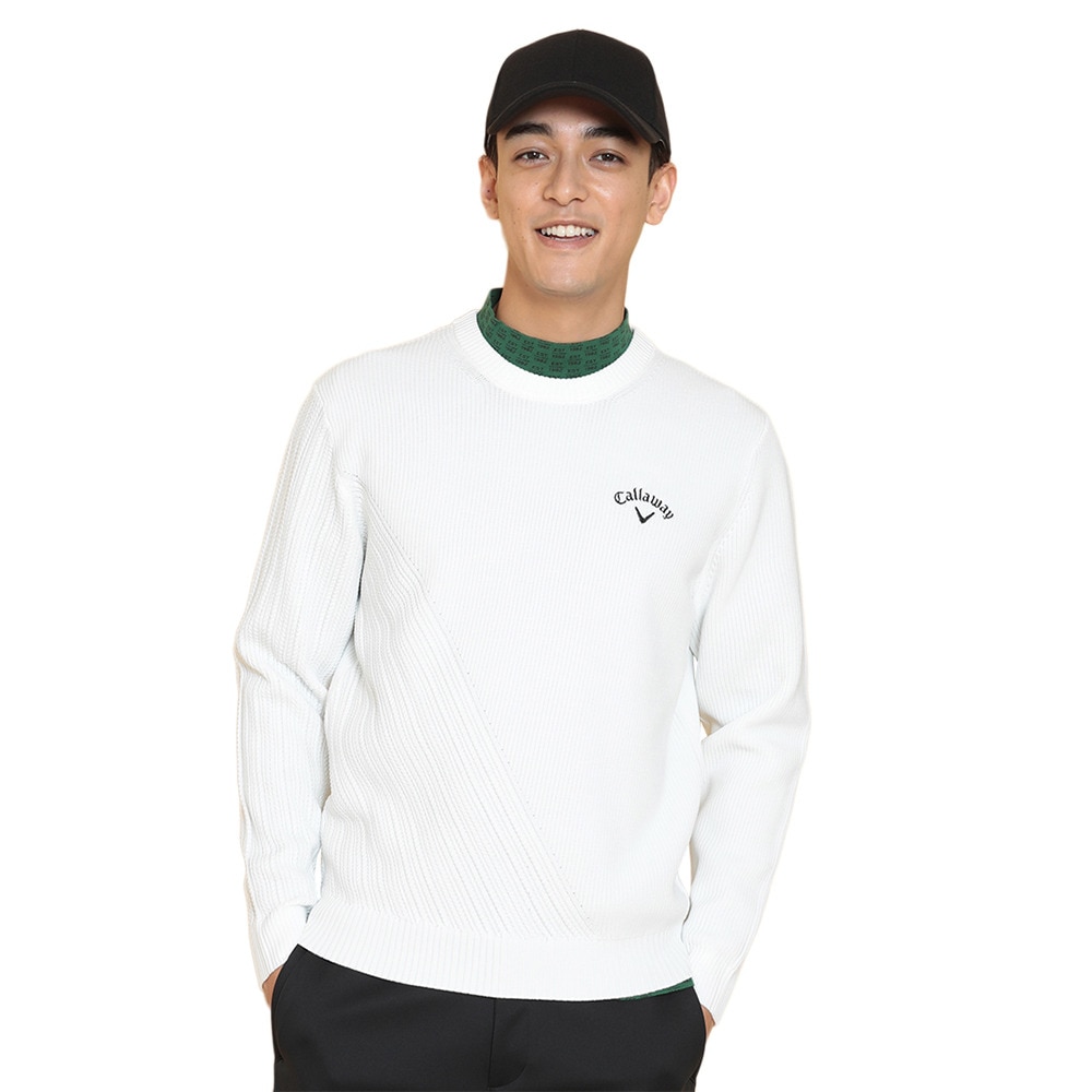 キャロウェイ（CALLAWAY）（メンズ）ゴルフウェア 長袖クルーネックニット C24218100-1030