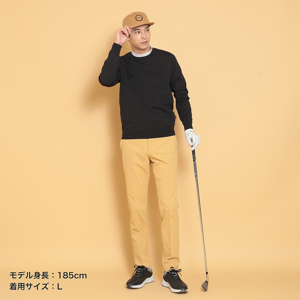 キャロウェイ（CALLAWAY）（メンズ）ゴルフウェア 長袖スウェット クルーネックニット C24218101-1010