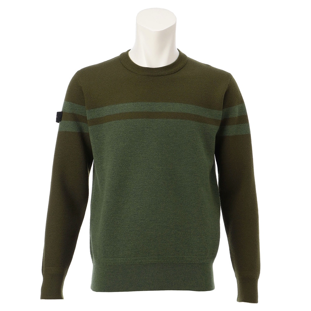 ブリーフィング クルーネックセーター グリーン ブリーフィング