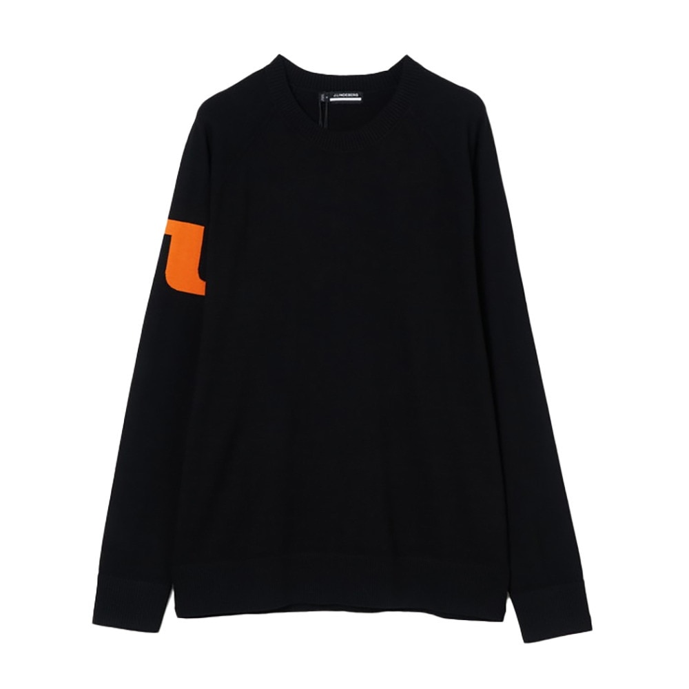J.LINDEBERG（メンズ）ゴルフウェア Gusten 袖ロゴセーター 071-12913-019
