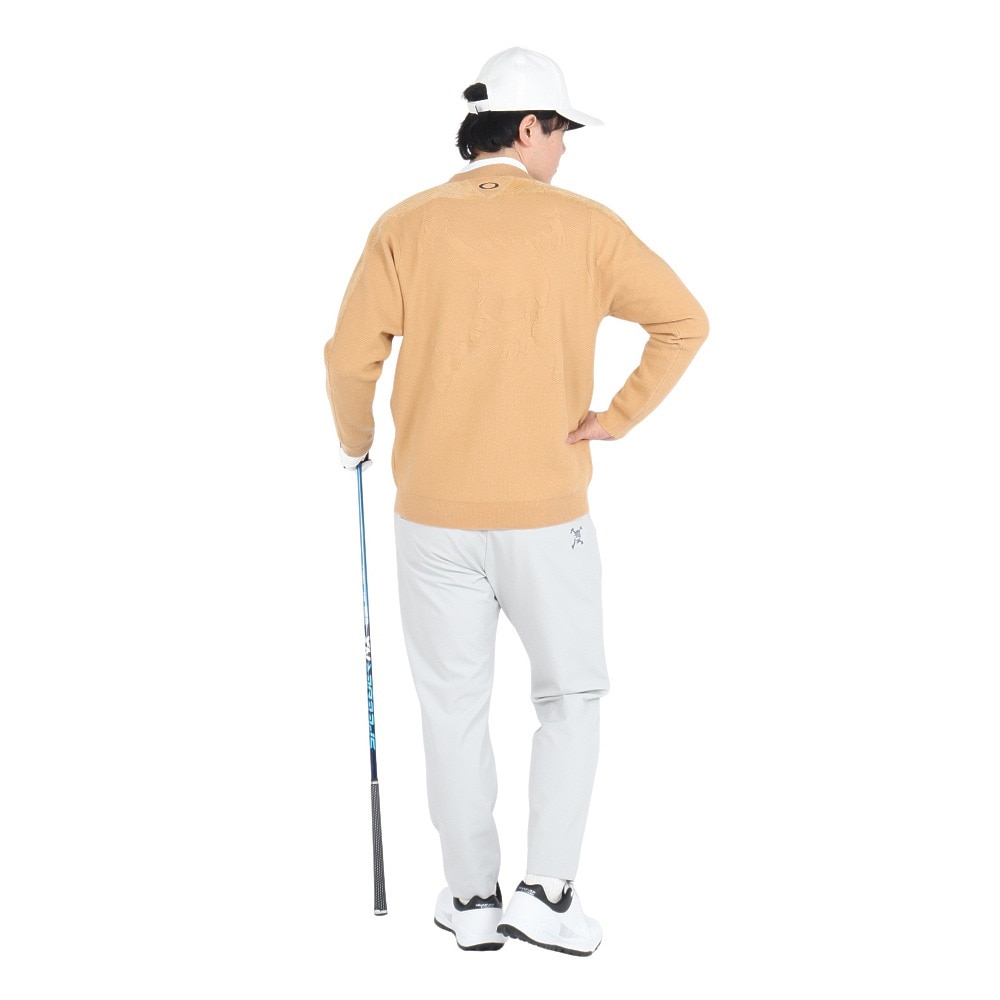 オークリー（OAKLEY）（メンズ）ゴルフウェア 吸汗速乾 SKULL SURFA 長袖 クルースウェット FOA406966-5GL