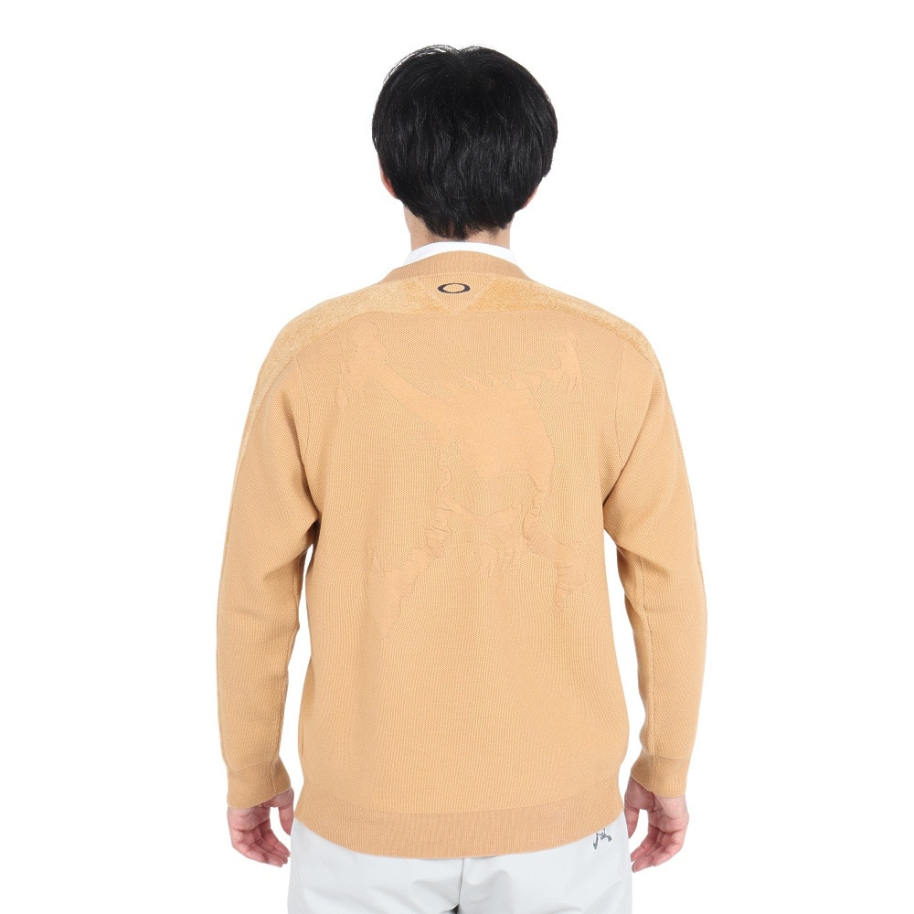 オークリー（OAKLEY）（メンズ）ゴルフウェア 吸汗速乾 SKULL SURFA 長袖 クルースウェット FOA406966-5GL