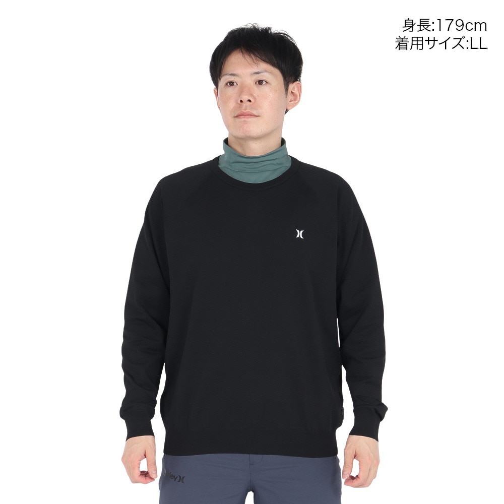 ハーレー（HURLEY）（メンズ）ゴルフウェア 速乾 軽量 PHANTOM HG 長袖スウェット MGSW242073-BLK