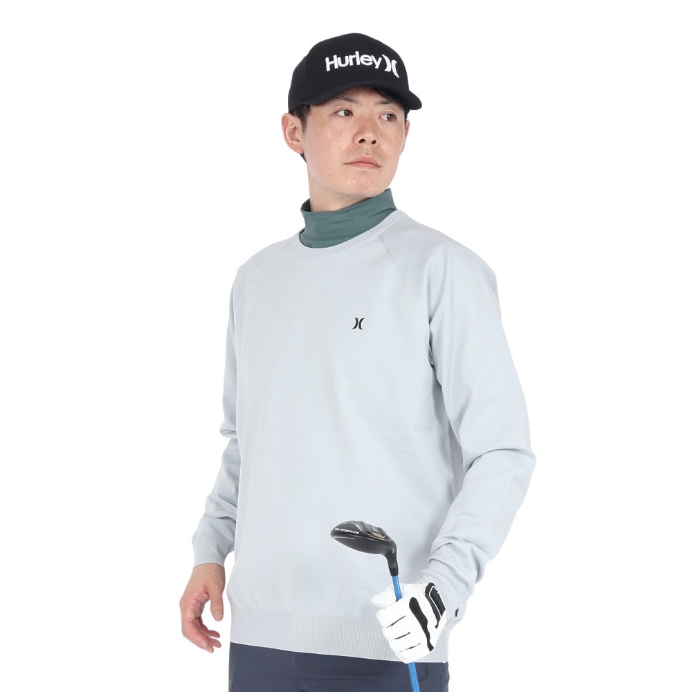 ハーレー（HURLEY）（メンズ）ゴルフウェア PHANTOM HG 長袖スウェット MGSW242073-LGY
