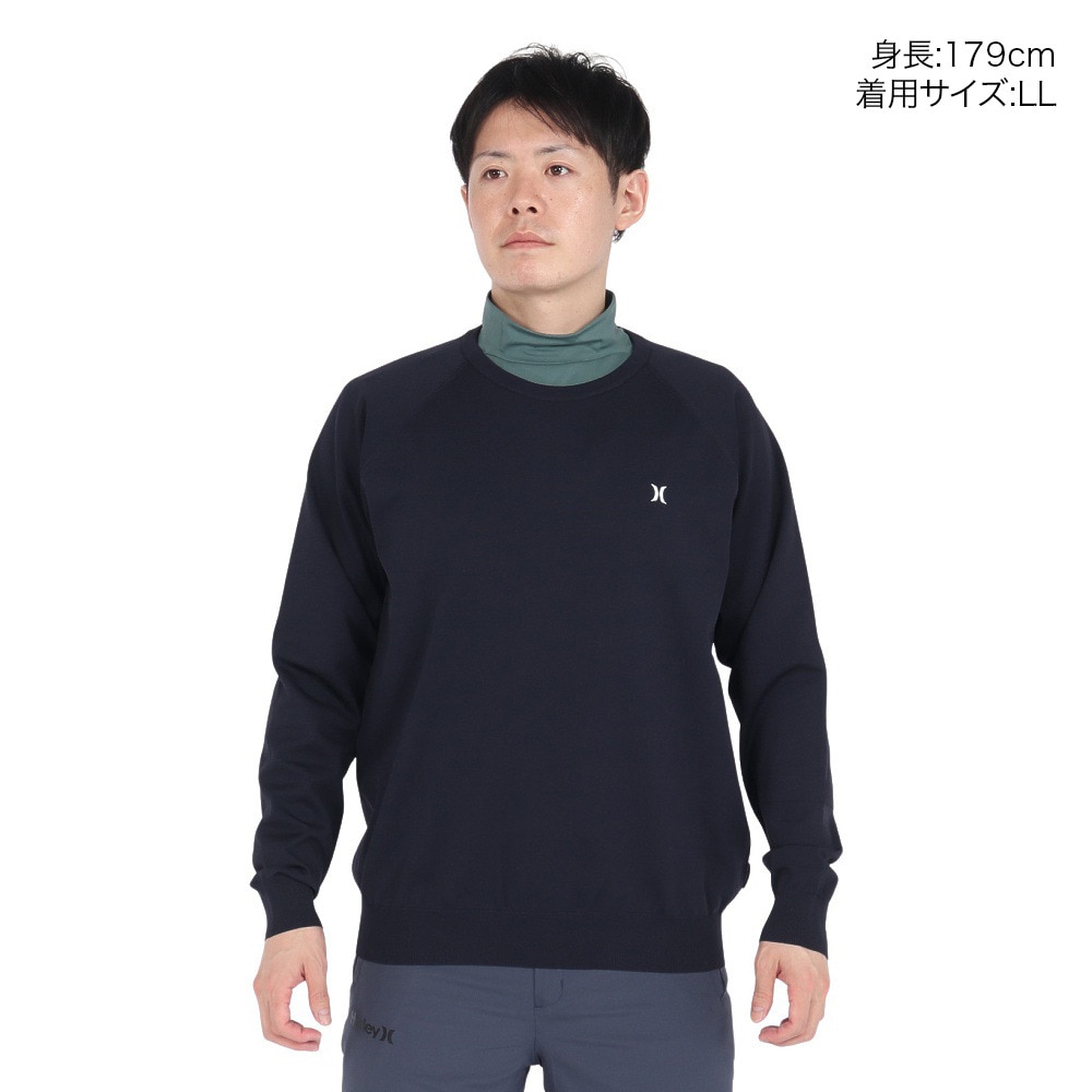 ハーレー（HURLEY）（メンズ）ゴルフウェア PHANTOM HG 長袖スウェット MGSW242073-NVY