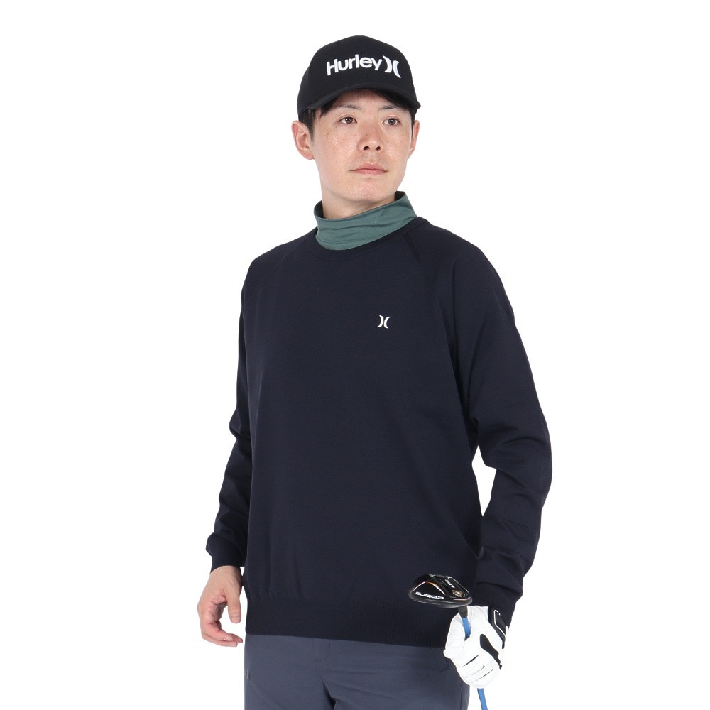 ハーレー（HURLEY）（メンズ）ゴルフウェア PHANTOM HG 長袖スウェット MGSW242073-NVY