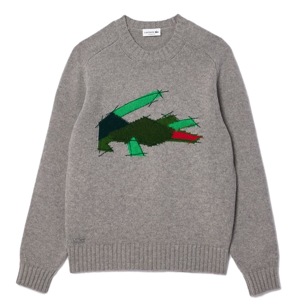 ラコステ（LACOSTE）（メンズ）ゴルフウェア グラフィカルワニロゴジャカードニットセーター AH3145-10-W9D