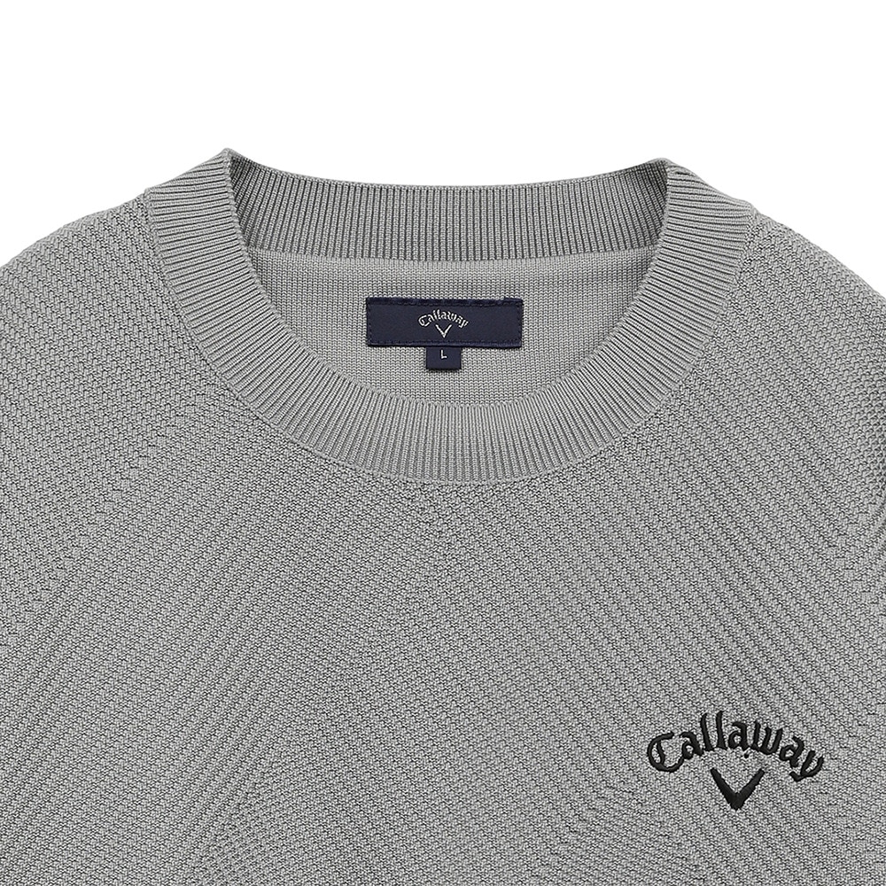 キャロウェイ（CALLAWAY）（メンズ）ゴルフウェア 長袖 変形編地クルーネックニット C25118100-1021