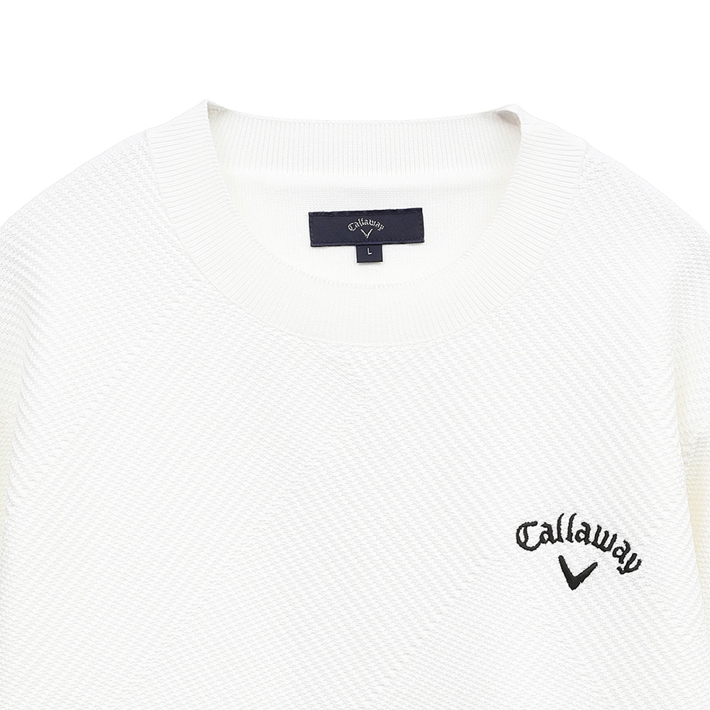 キャロウェイ（CALLAWAY）（メンズ）ゴルフウェア 変形編地 長袖クルーネックニット C25118100-1030