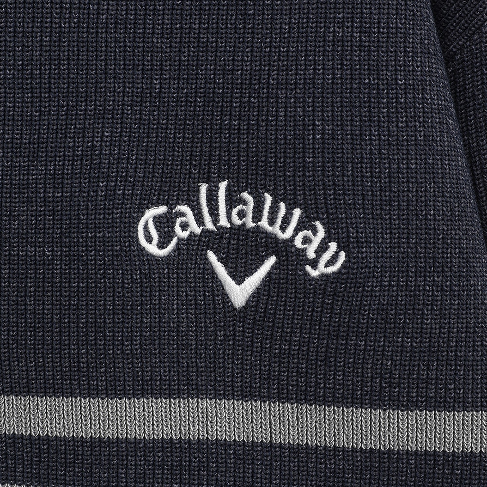 キャロウェイ（CALLAWAY）（メンズ）ゴルフウェア 片畦 長袖クルーネックニット C25118101-1120