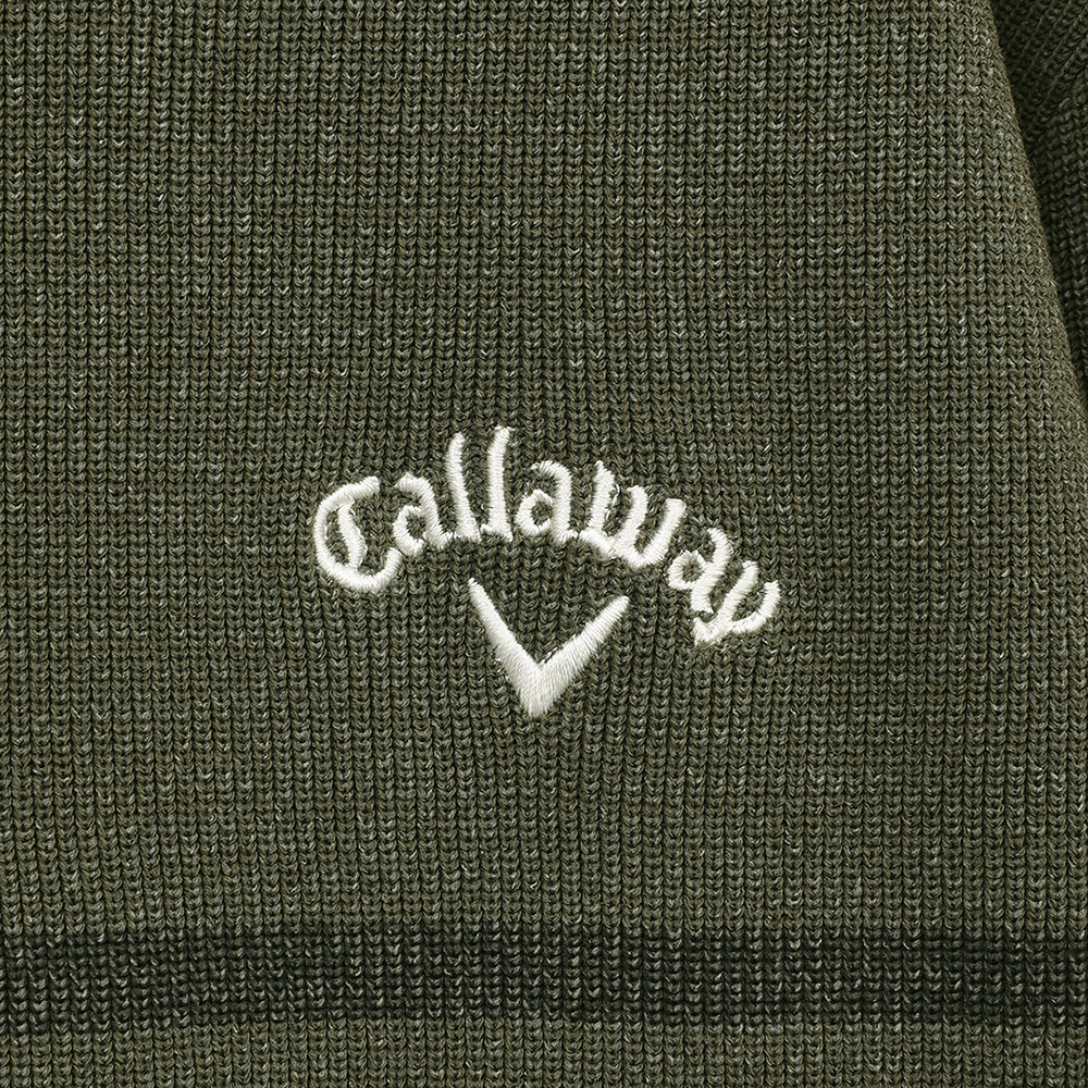 キャロウェイ（CALLAWAY）（メンズ）ゴルフウェア 片畦 長袖クルーネックニット C25118101-1180