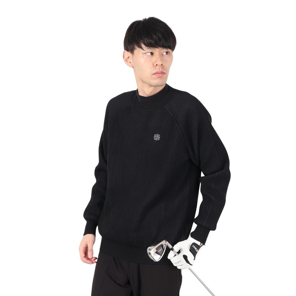 セントアンドリュース（ST.ANDREWS）（メンズ）ゴルフウェア 7G配色畦クルーネックニットプルオーバーニット 042-5170251-010