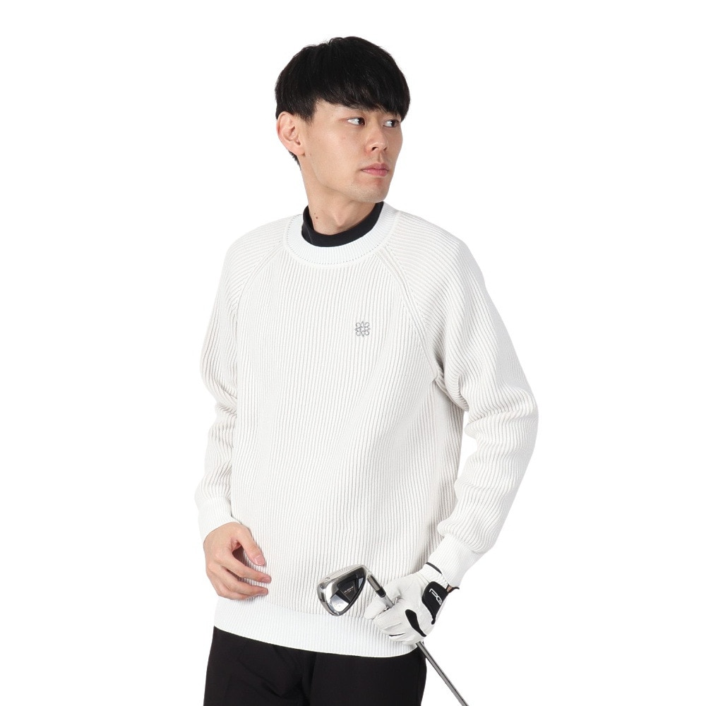 セントアンドリュース（ST.ANDREWS）（メンズ）ゴルフウェア 7G配色畦クルーネックニットプルオーバーニット 042-5170251-030