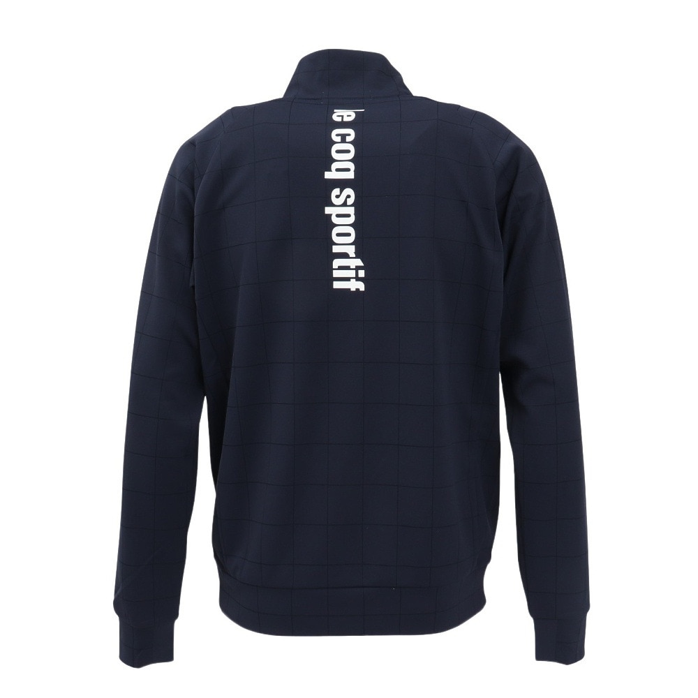 ルコックスポルティフ（lecoqsportif）（メンズ）ゴルフウェア 吸汗 ウィンドウペン柄 長袖カットソー LG5SSW50M NV00