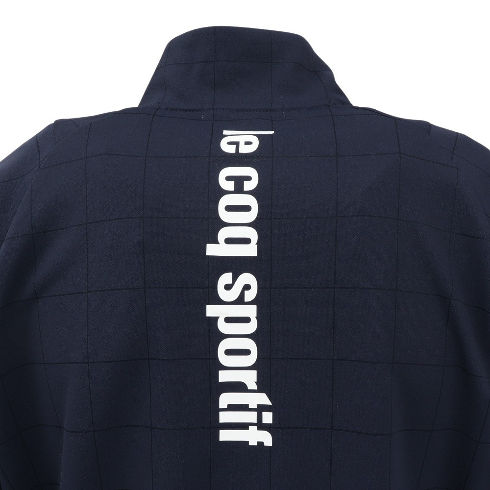 ルコックスポルティフ（lecoqsportif）（メンズ）ゴルフウェア 吸汗 ウィンドウペン柄 長袖カットソー LG5SSW50M NV00