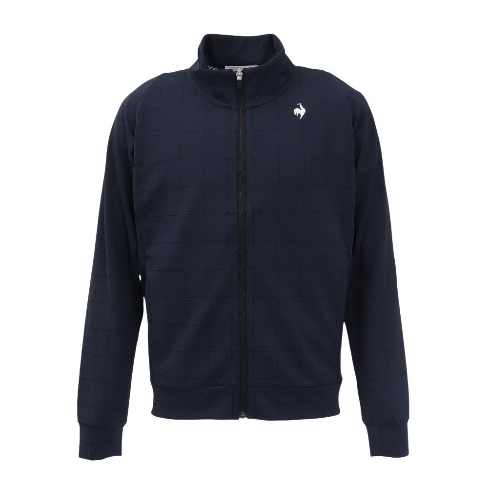 ルコックスポルティフ（lecoqsportif）（メンズ）ゴルフウェア 吸汗 ウィンドウペン柄 長袖カットソー LG5SSW50M NV00