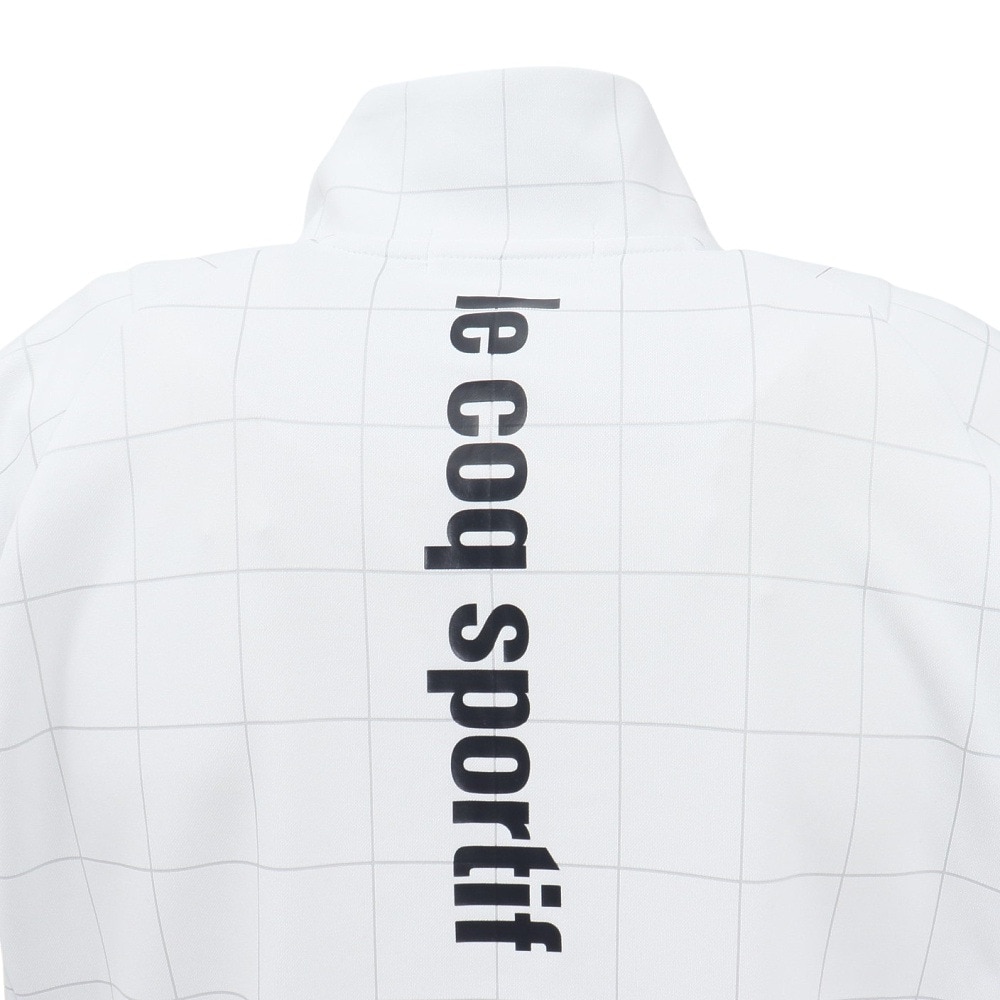 ルコックスポルティフ（lecoqsportif）（メンズ）ゴルフウェア 吸汗 ウィンドウペン柄 長袖カットソー LG5SSW50M WH00