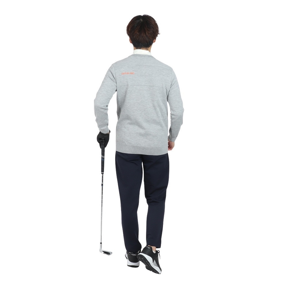 ルコックスポルティフ（lecoqsportif）（メンズ）ゴルフウェア 地柄 長袖 セーター LG4FST01M GY00