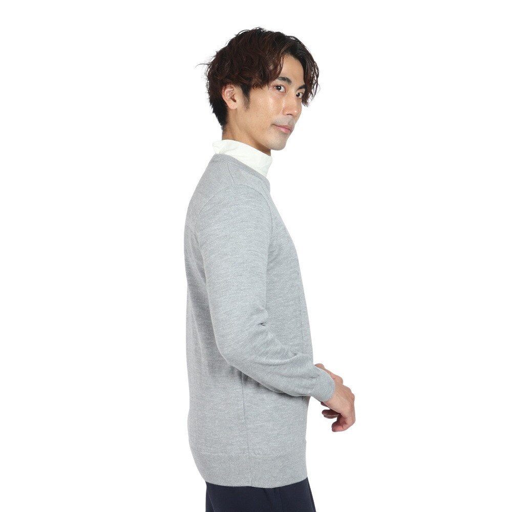 ルコックスポルティフ（lecoqsportif）（メンズ）ゴルフウェア 地柄 長袖 セーター LG4FST01M GY00