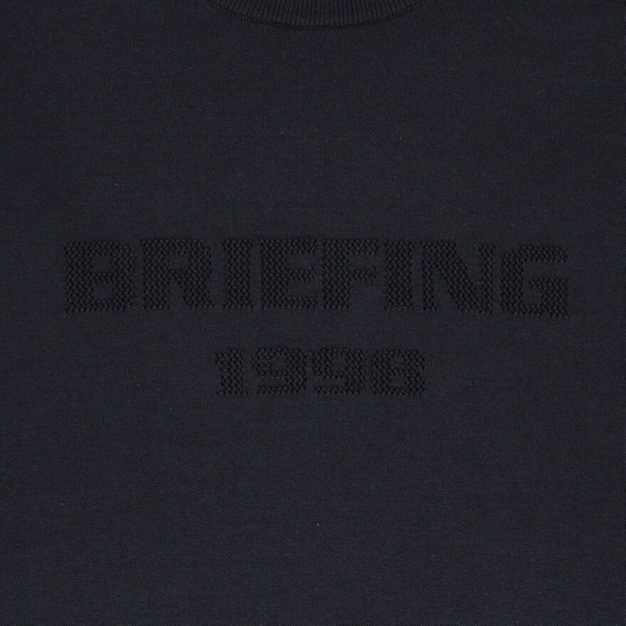 ブリーフィング（BRIEFING）（メンズ）ゴルフウェア ビッグ ロゴ クルーネック ニット 長袖セーター BRG251M16-076