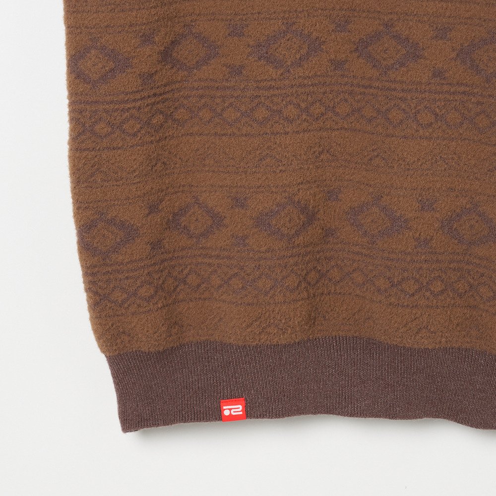 ROSASEN（ROSASEN）（メンズ）ゴルフウェア モールジャカード クルーネックニット 長袖 044-14011-25AW-044