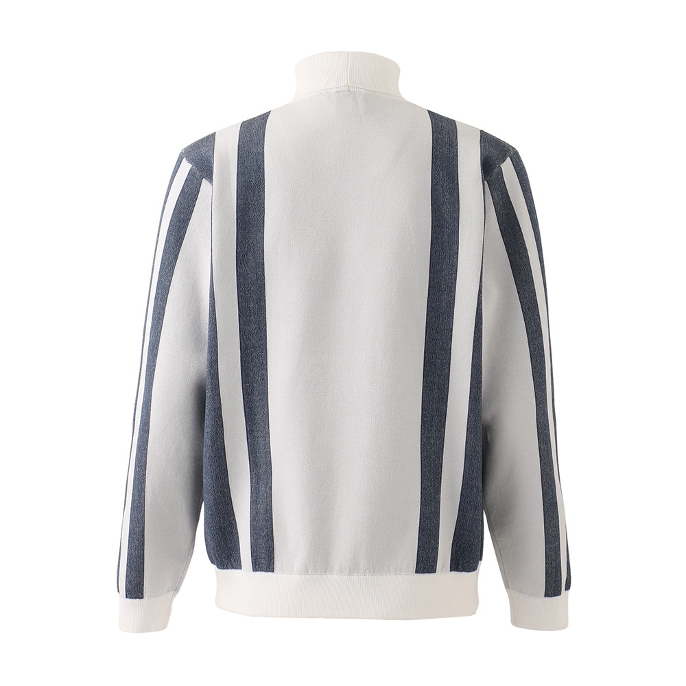 フィドラ（FIDRA）（メンズ）ゴルフウェア 長袖 変形ストライプモック