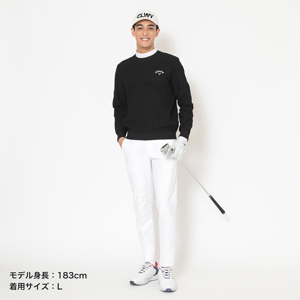 キャロウェイ（CALLAWAY）（メンズ）ゴルフウェア クルーネックニット C25218100-1010