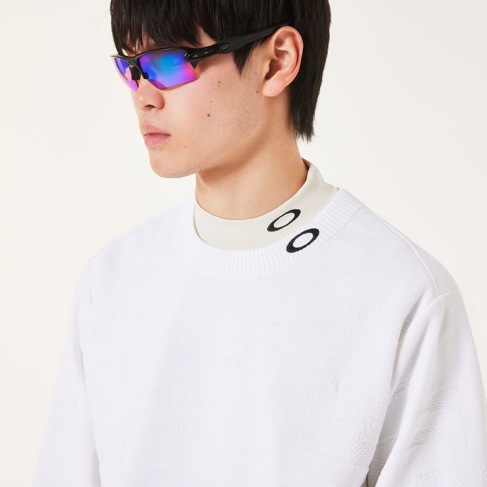 オークリー（OAKLEY）（メンズ）ゴルフウェア 長袖 CAMO ジャカードセーター FOA408271-100