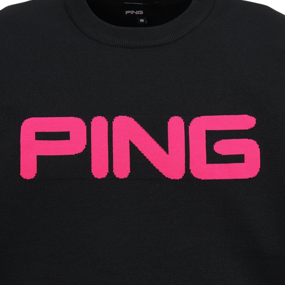 ピン（PING）（メンズ）ゴルフウェア カラークルーネックニット 621-5270903-010
