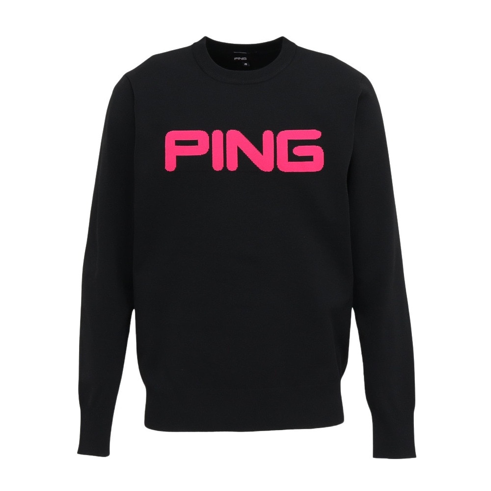 ピン（PING）（メンズ）ゴルフウェア カラークルーネックニット 621-5270903-010