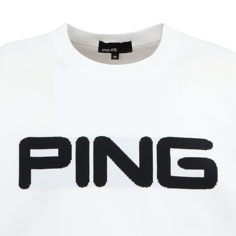 ピン（PING）（メンズ）ゴルフウェア 長袖 カラークルーネックニット 621-5270903-030
