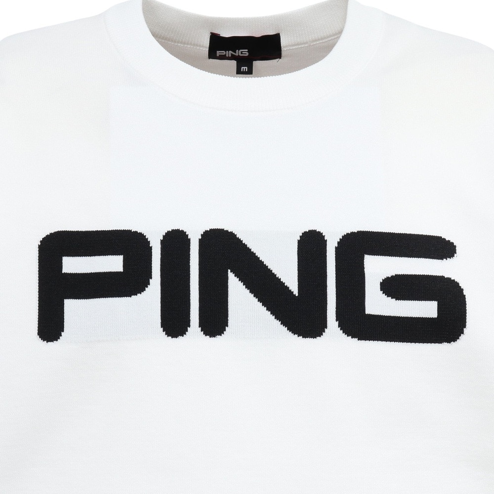 ピン（PING）（メンズ）ゴルフウェア 長袖 カラークルーネックニット 621-5270903-030