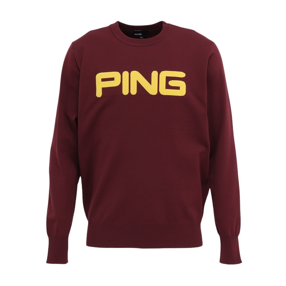 ピン（PING）（メンズ）ゴルフウェア カラークルーネックニット 621-5270903-070