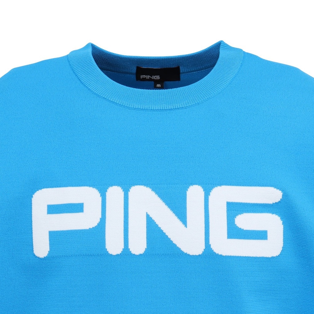 ピン（PING）（メンズ）ゴルフウェア カラークルーネックニット 621-5270903-110
