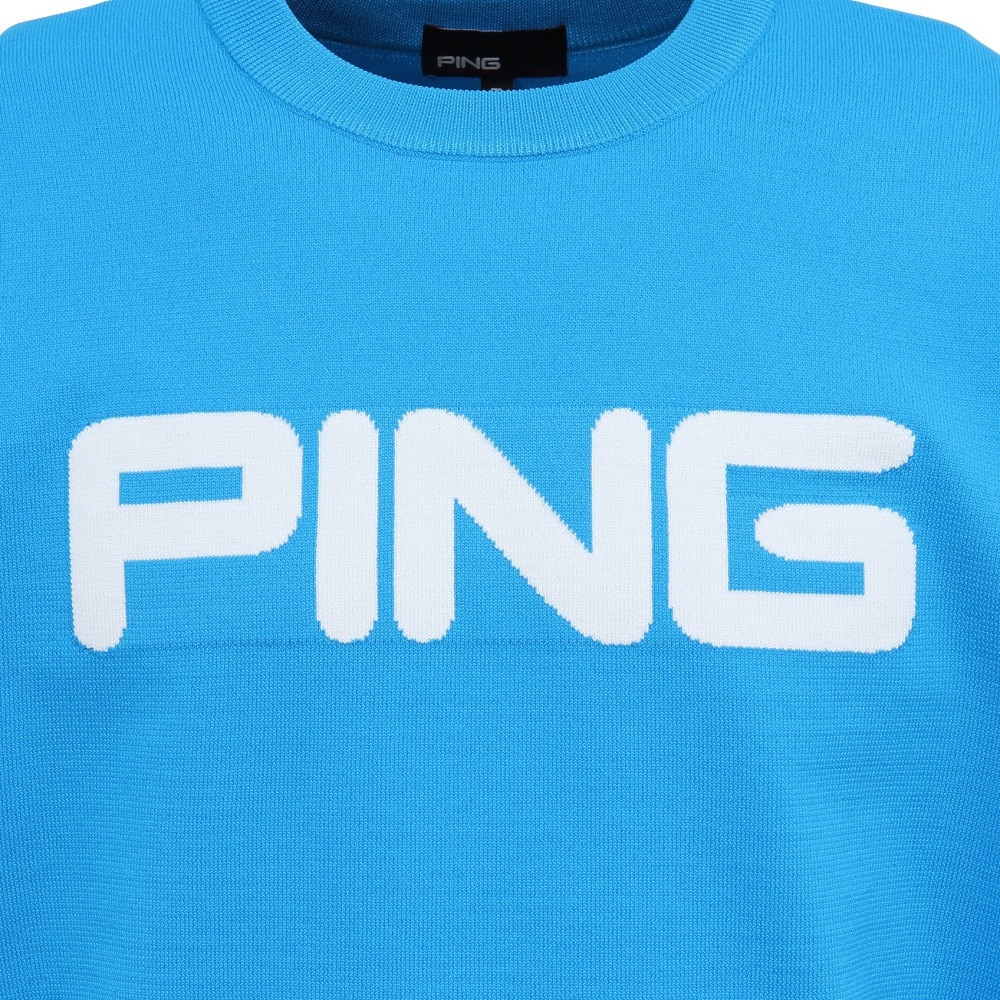 ピン（PING）（メンズ）ゴルフウェア カラークルーネックニット 621-5270903-110