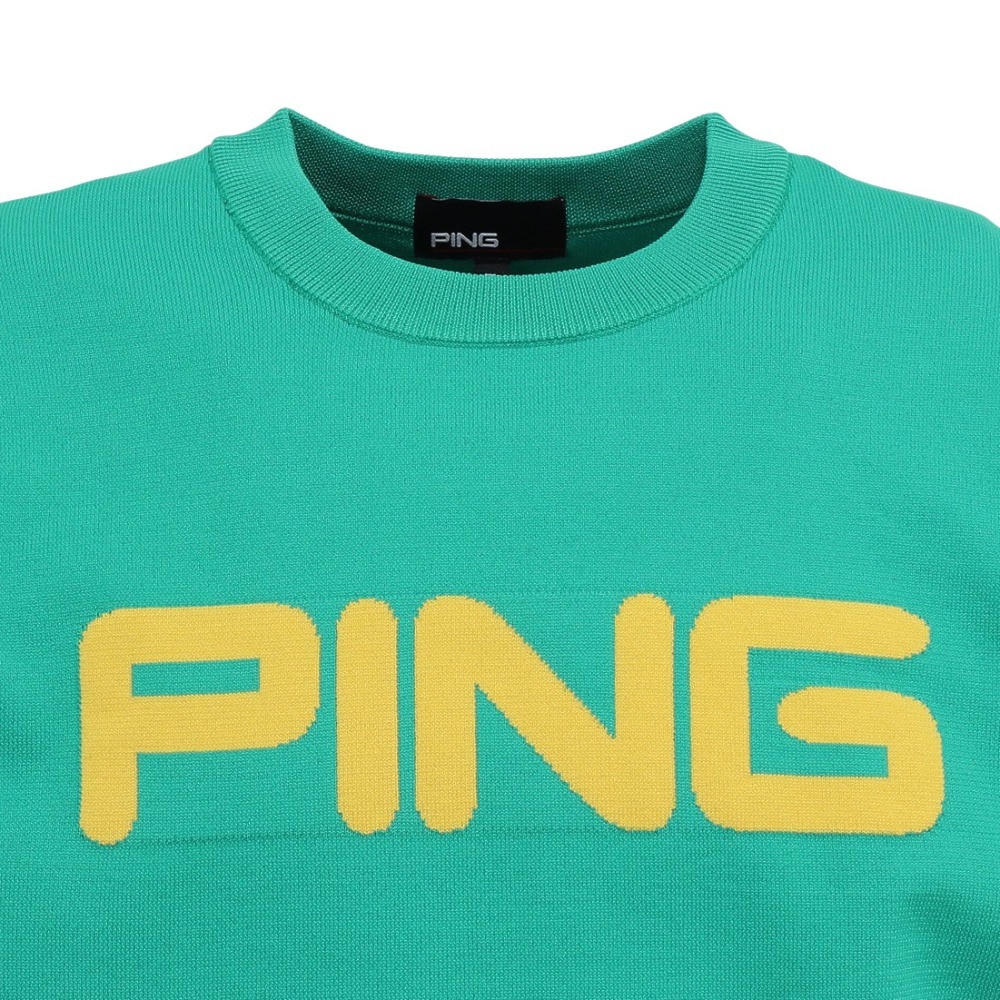 ピン（PING）（メンズ）ゴルフウェア カラークルーネックニット 621-5270903-140