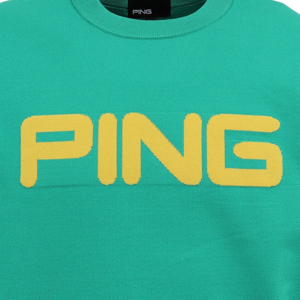 ピン（PING）（メンズ）ゴルフウェア カラークルーネックニット 621-5270903-140