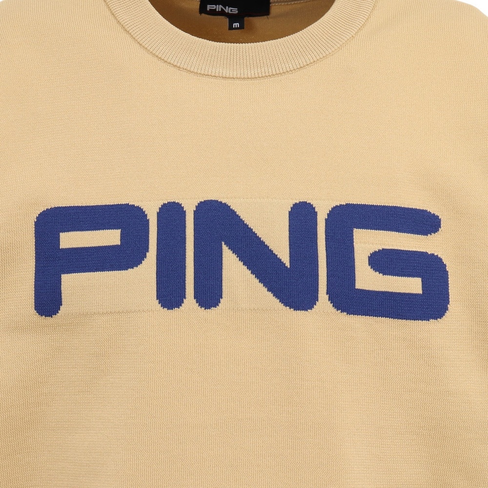 ピン（PING）（メンズ）ゴルフウェア カラークルーネックニット 621-5270903-170
