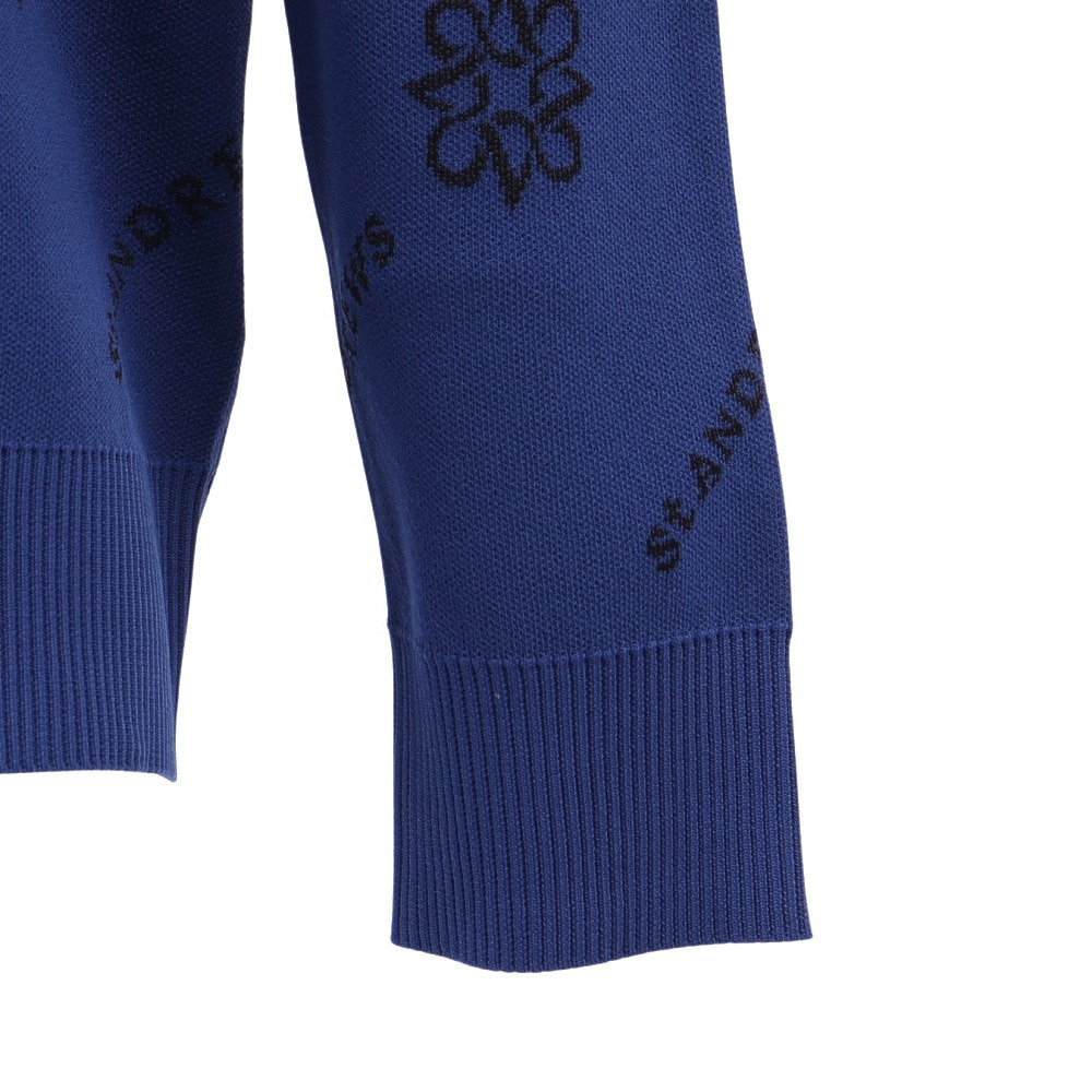 セントアンドリュース（ST.ANDREWS）（メンズ）ゴルフウェア 14Gロゴ ケルトジャガード 長袖 クルーネック プルオーバー 042-5270951-110