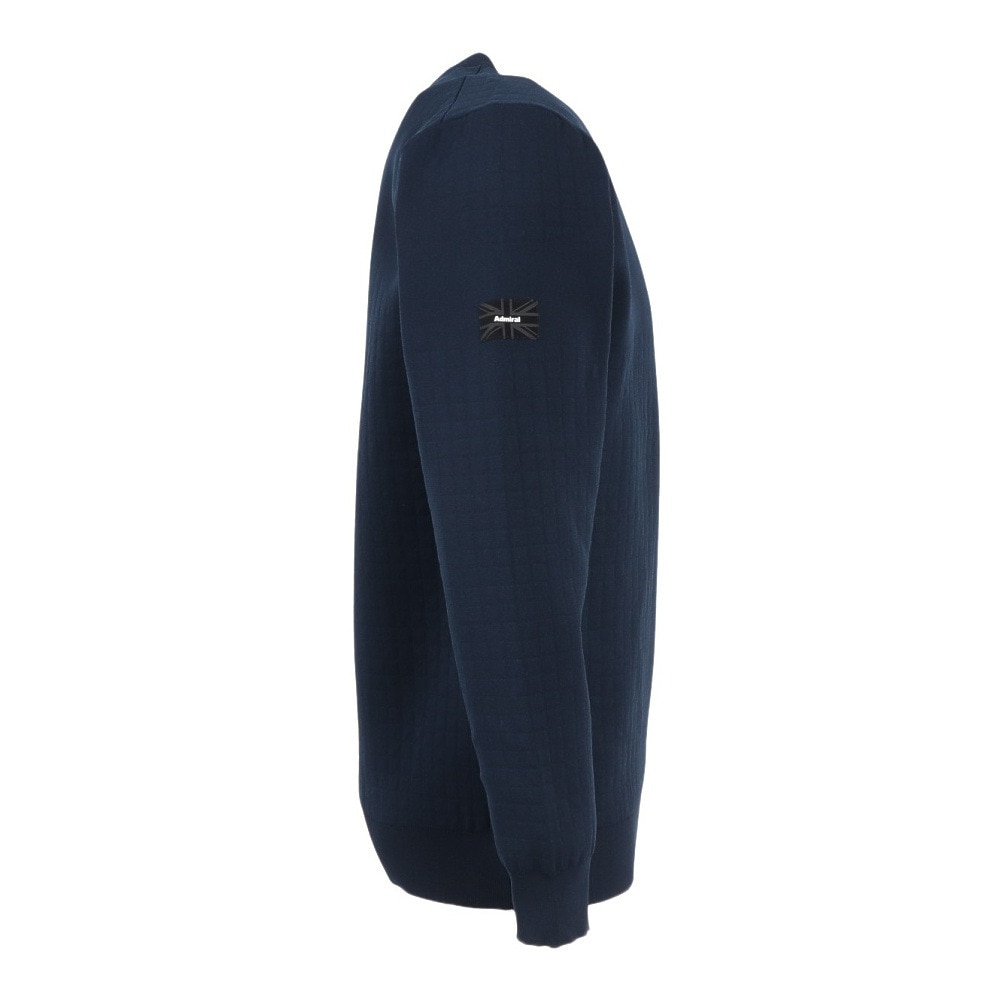 アドミラル ゴルフ(Admiral GOLF)ゴルフウェア リップジャガード クルーネックセーター ADMA553-NVY(M… アドミラル ゴルフ（Admiral GOLF）（メンズ）ゴルフウェア リップ