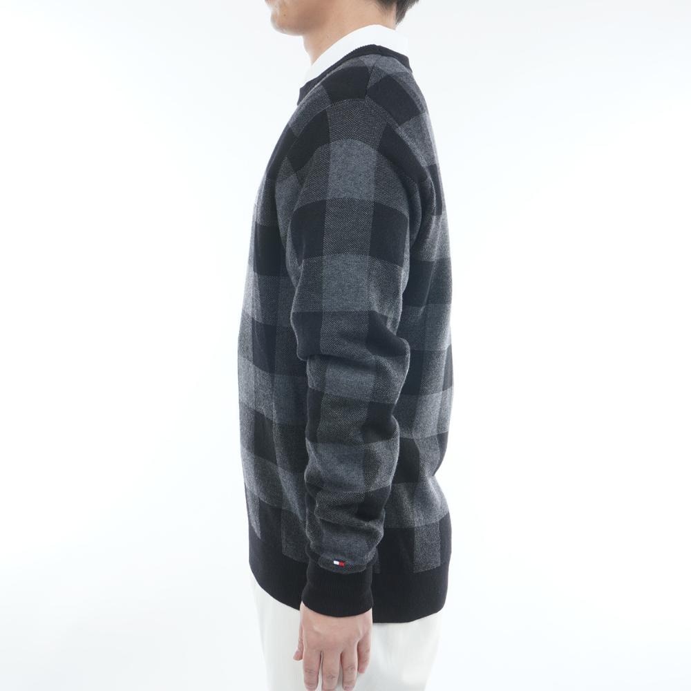 新品　トミー ヒルフィガーゴルフ 蓄熱裏地 ニットセーター チェック柄 M トミーヒルフィガーゴルフ（TOMMY HILFIGER GOLF）（メンズ）ゴルフ