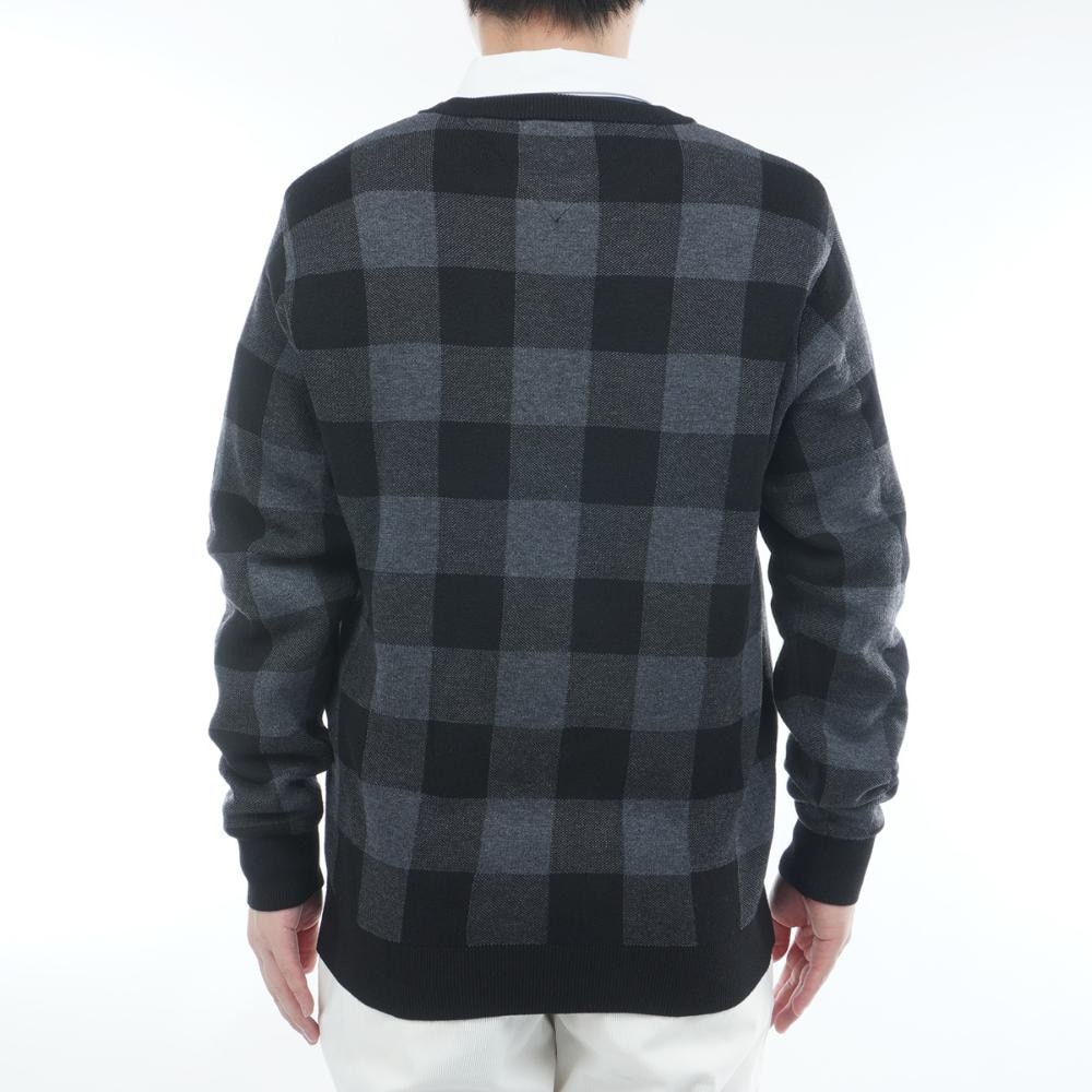 新品　トミー ヒルフィガーゴルフ 蓄熱裏地 ニットセーター チェック柄 M トミーヒルフィガーゴルフ（TOMMY HILFIGER GOLF）（メンズ）ゴルフ