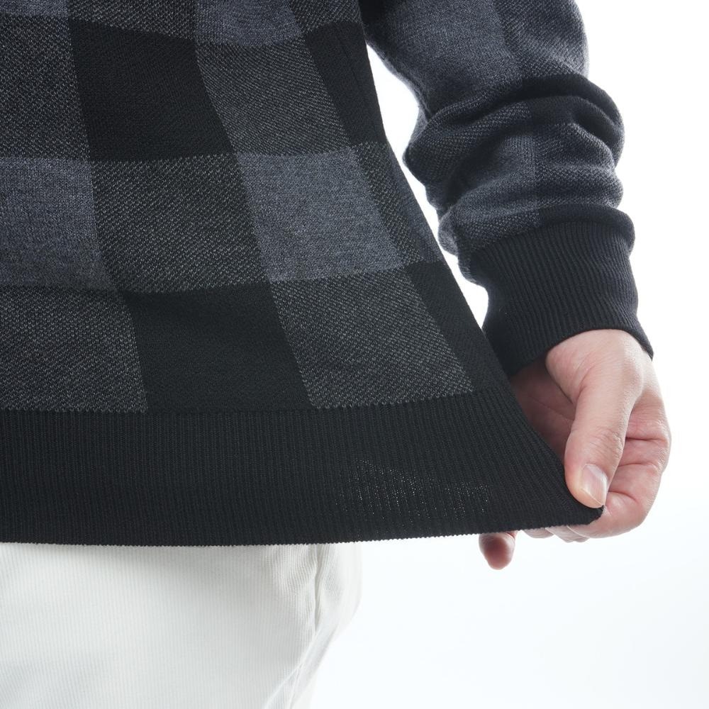 新品　トミー ヒルフィガーゴルフ 蓄熱裏地 ニットセーター チェック柄 M トミーヒルフィガーゴルフ（TOMMY HILFIGER GOLF）（メンズ）ゴルフ