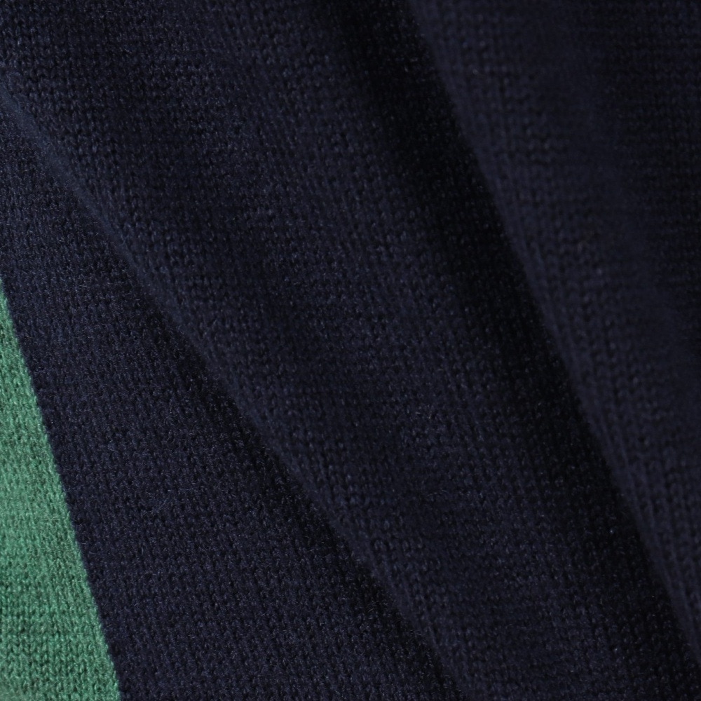 マンシング（MUNSING）（メンズ）ゴルフウェア ロゴインターシャクルーネックセーター 長袖 MG5FST80M NV00