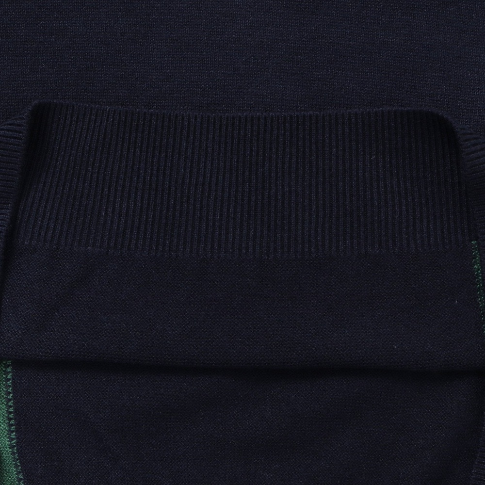 マンシング（MUNSING）（メンズ）ゴルフウェア ロゴインターシャクルーネックセーター 長袖 MG5FST80M NV00