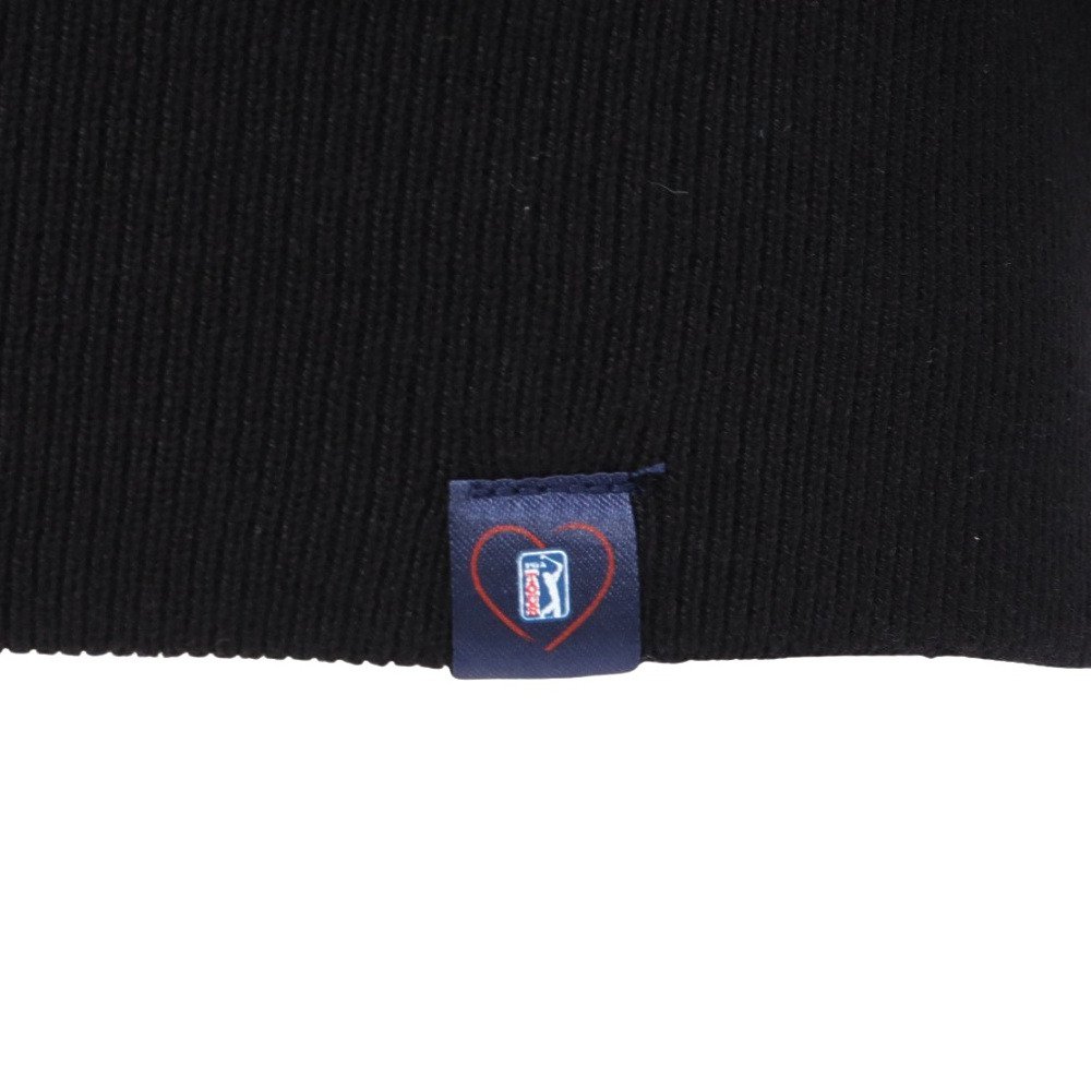 シルバースコット845（SILVERSCOTT845）（メンズ）ゴルフウェア 長袖 アクティブニット クルーネック SS25FWT006 BLK