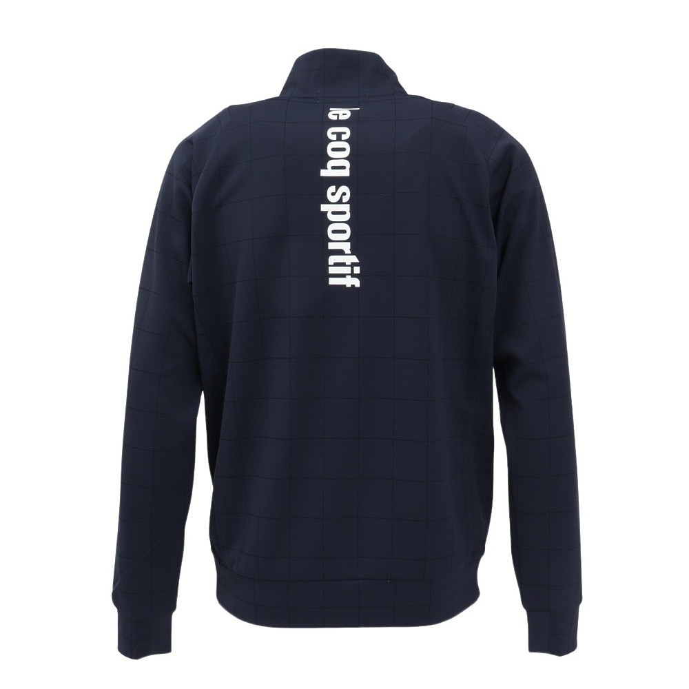 ルコックスポルティフ（lecoqsportif）（メンズ）ゴルフウェア 吸汗 ウィンドウペン柄 長袖カットソー LG5SSW50M NV00
