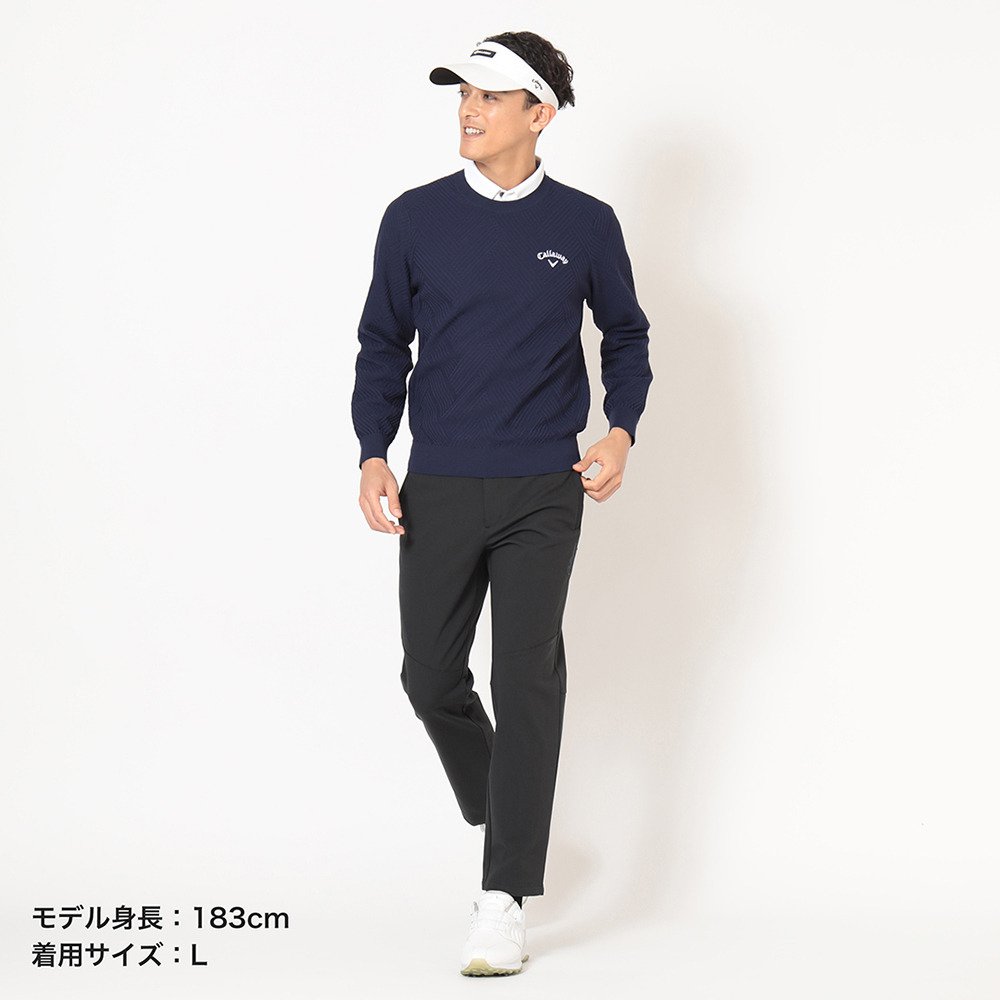 キャロウェイ（CALLAWAY）（メンズ）ゴルフウェア リンクス編みクルー
