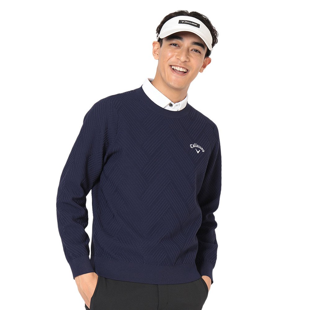 キャロウェイ（CALLAWAY）（メンズ）ゴルフウェア リンクス編みクルー