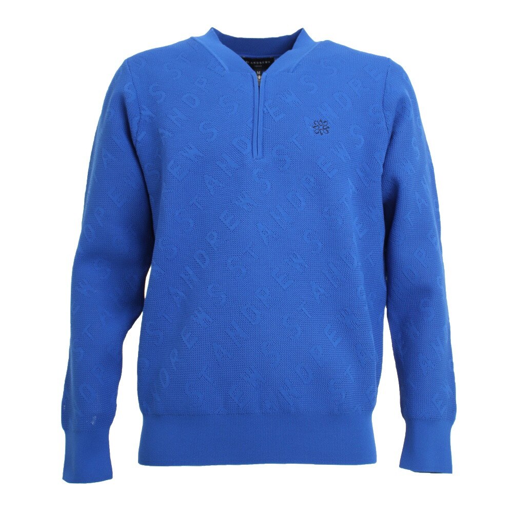  14Gメッシュ×天竺プルオーバーセーター 042-1170263-110